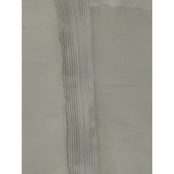 Wedding Dress Woman's White Netting Satin Buttons Pouf Sleeves Embroidered -flaw - Picture 8 of 12